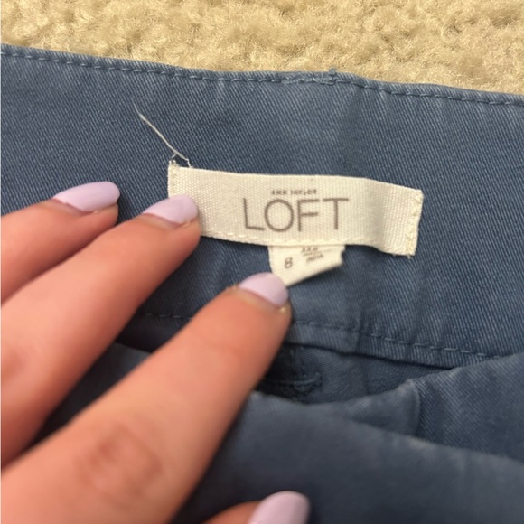 LOFT Blue Straight Leg Pants Professional Wear - Picture 3 of 7